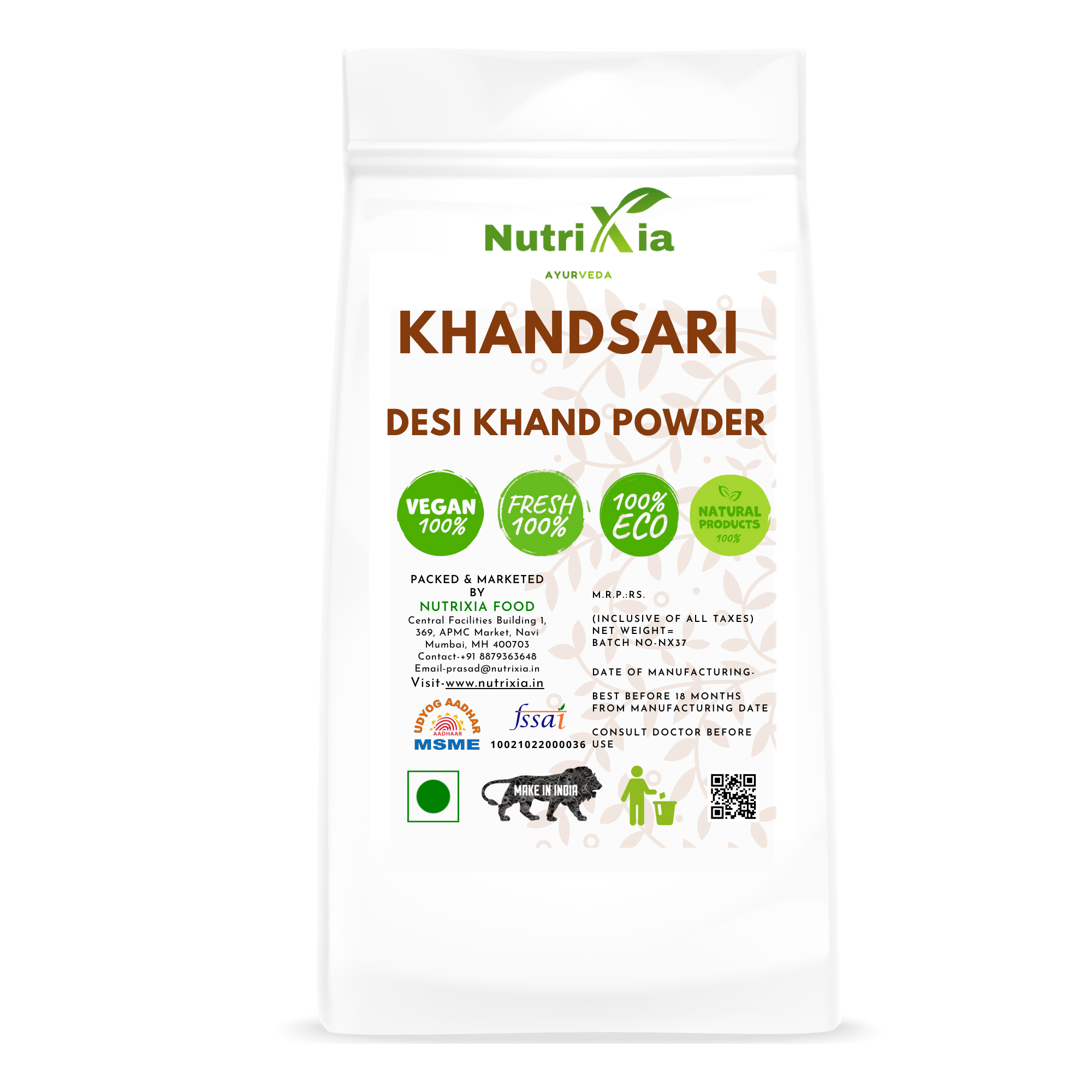 Desi Khand Powder Khandsari Nutrixia Food