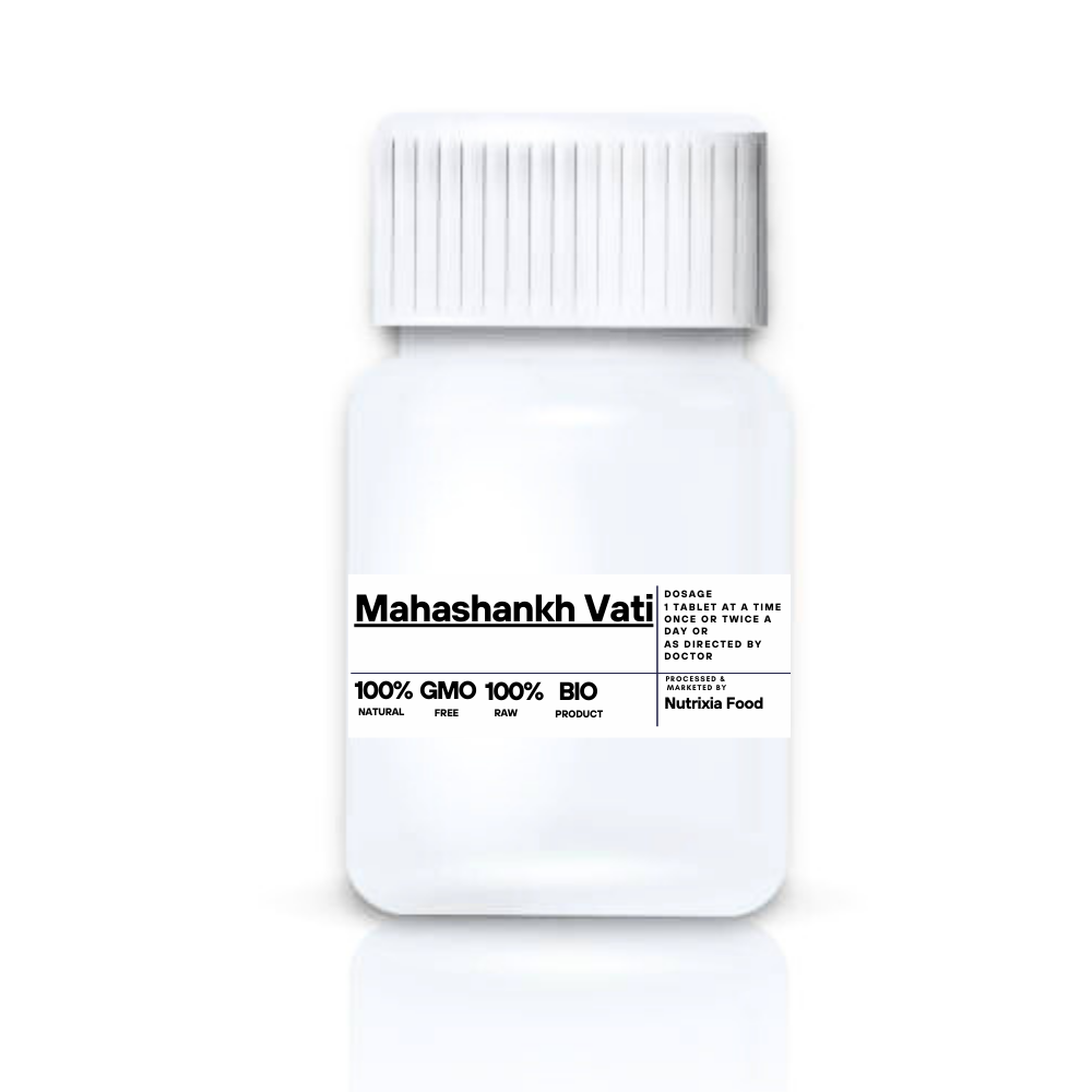 Mahashankh Vati: Ayurvedic Digestive Support

Mahashankh Vati is a time-honored Ayurvedic formulation designed to promote optimal digestive health. This herbal remedy is particularly effective in treating indigestion, acidity, and hemorrhoids, while also balancing the Vata and Pitta doshas.