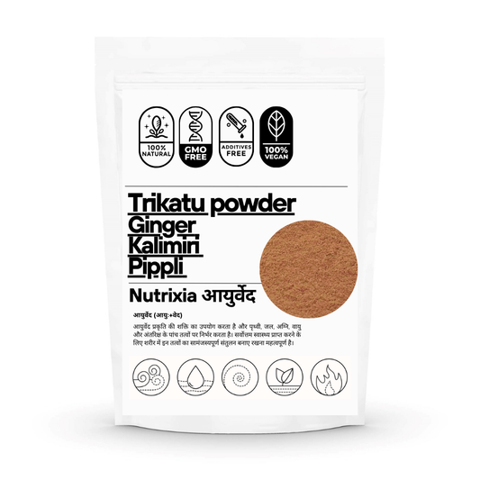 Trikatu powder Ginger  Kalimiri  Pippli | Organic and 100% Natural | Nutrixia