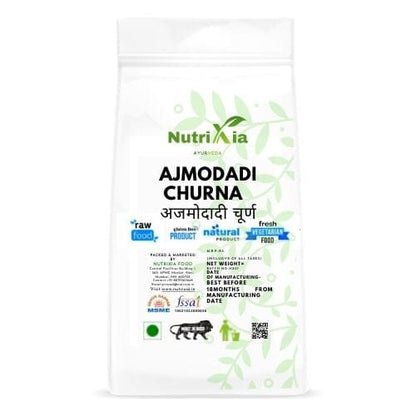 Ajmodadi Churna  अजमोदादी चूर्ण -Nutrixia Food Celery seed beej English : Oregano, Hindi :Ajmuda, Ajmod, Sanskrit :Dipyaka, Urdu :Ajmod, Punjabi : Valjawain, Ajmod, Bengali :Randhuni, Banyamani, Assamese :Bonjamani, Bonajain, Yamani, Ajowan, Gujrati :BodiAjamo, Ajamo, Kannada : Oma, Ajavana, Omakki, Kashmiri :Fakhazur, Banjuan, Malayalam :Ayamodakum, Omam, Marathi :Ajmoda, Oova, Oriya :Banajuani, Tamil :Omam, Telugu :Naranjivamu 